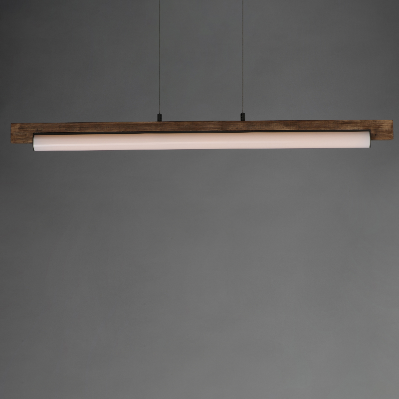ET2 E24932 Joist 1-lt 45" LED Horizontal Pendant - Driftwood/Charcoal