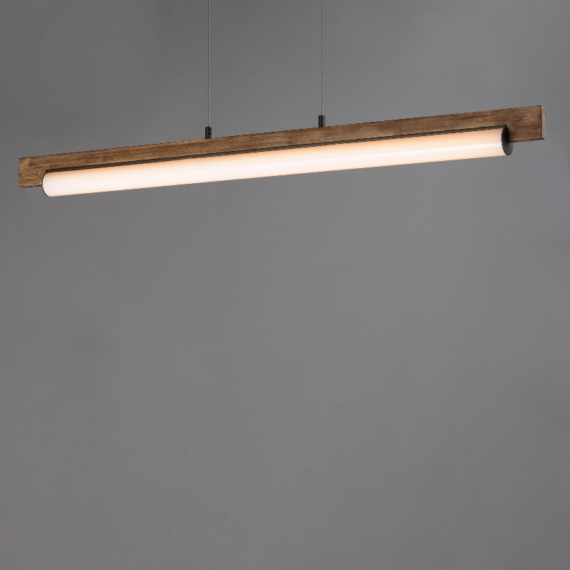 ET2 E24932 Joist 1-lt 45" LED Horizontal Pendant - Driftwood/Charcoal