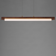 ET2 E24932 Joist 1-lt 45" LED Horizontal Pendant - White Alabaster/Natural Aged Brass