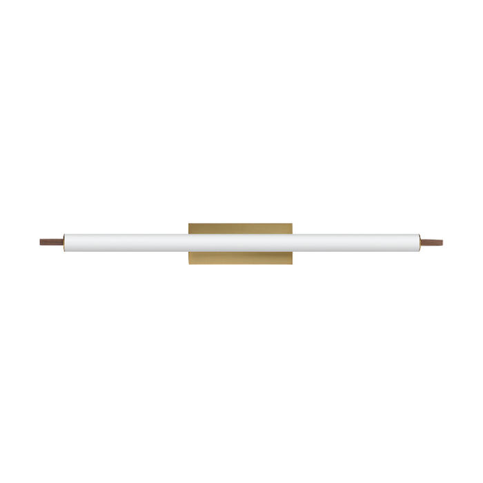 ET2 E24938 Joist 1-lt 45" LED Wall Sconce - White Alabaster/Natural Aged Brass