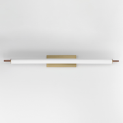 ET2 E24938 Joist 1-lt 45" LED Wall Sconce - White Alabaster/Natural Aged Brass