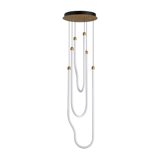 ET2 E24983 Soleil 3-lt 13" LED Pendant - Natural Aged Brass