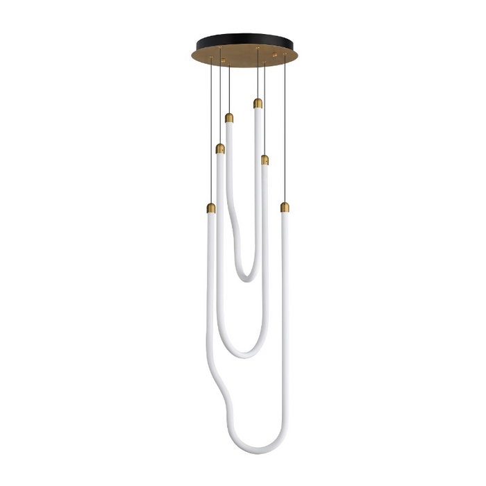 ET2 E24983 Soleil 3-lt 13" LED Pendant - Natural Aged Brass