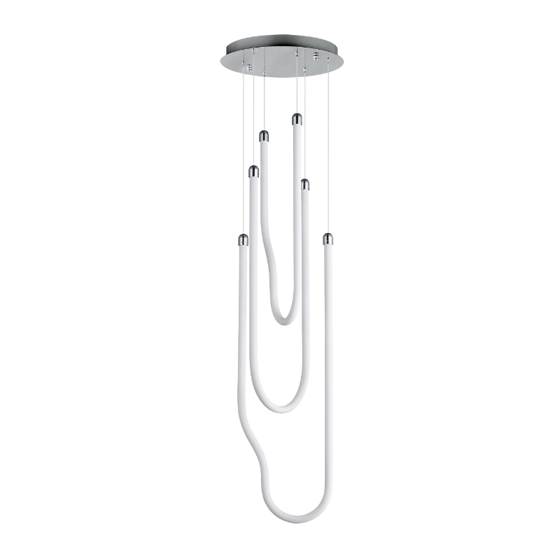 ET2 E24983 Soleil 3-lt 13" LED Pendant - Polished Chrome
