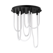 ET2 E24987 Soleil 7-lt 20" LED Flush Mount - Matte Black