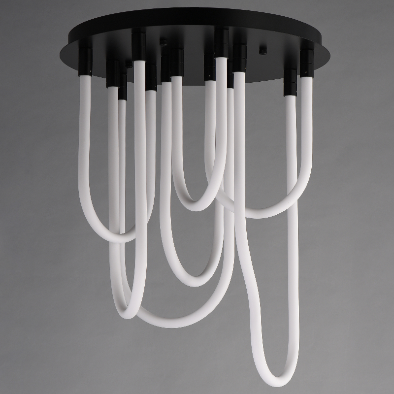 ET2 E24987 Soleil 7-lt 20" LED Flush Mount - Matte Black