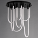 ET2 E24987 Soleil 7-lt 20" LED Flush Mount - Matte Black