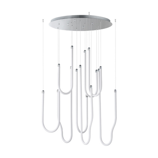 ET2 E24988 Soleil 8-lt 36" LED Pendant - Polished Chrome