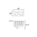 ET2 E24989 Soleil 14-lt 42" LED Flush Mount