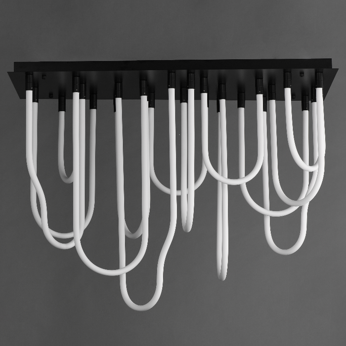 ET2 E24989 Soleil 14-lt 42" LED Flush Mount - Matte Black
