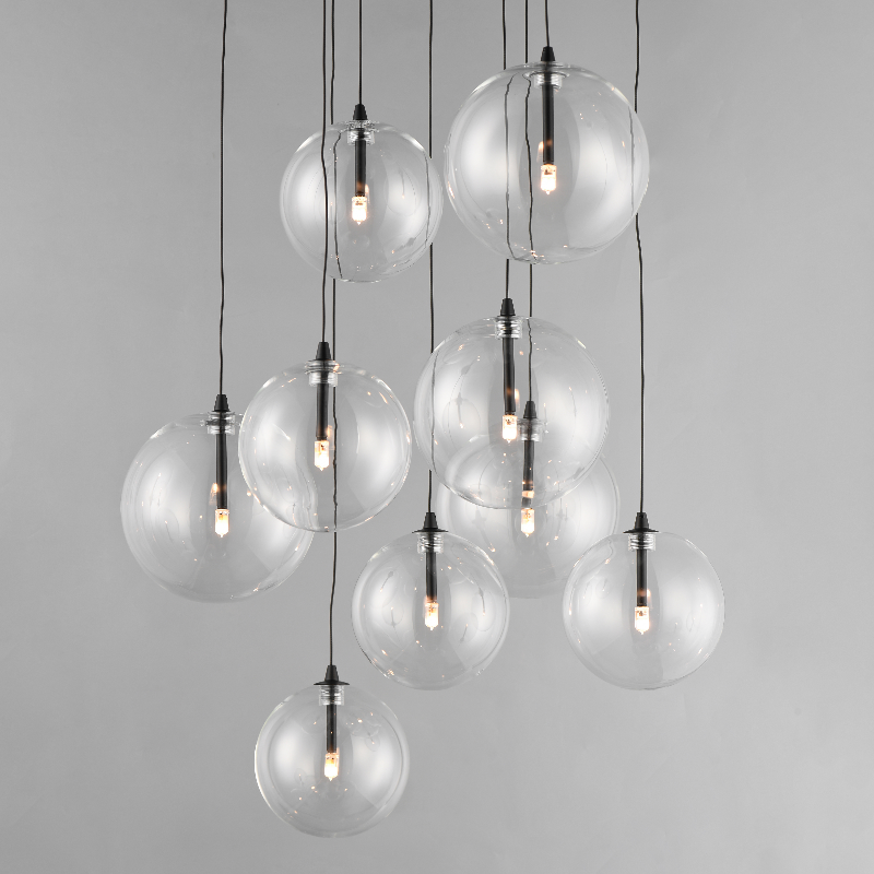 ET2 E25077 Global 9-lt 22" LED Chandelier