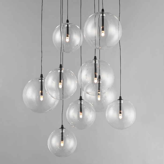 ET2 E25077 Global 9-lt 22" LED Chandelier