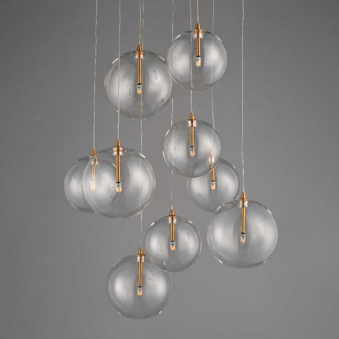 ET2 E25077 Global 9-lt 22" LED Chandelier