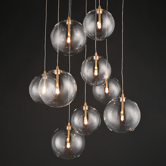ET2 E25077 Global 9-lt 22" LED Chandelier