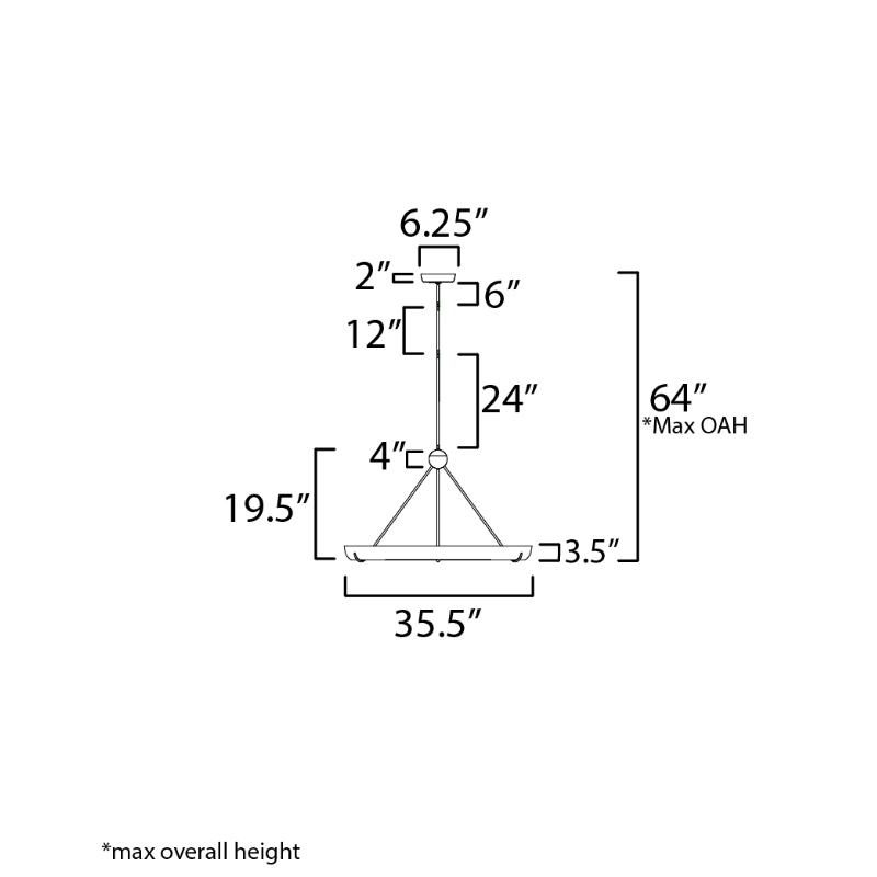ET2 E25193 Geist 1-lt 36" LED Pendant