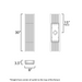 ET2 E30118 Rampart 2-lt 30" Tall LED Outdoor Wall Sconce