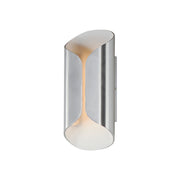 ET2 E30152 Folio 2-lt 14" Tall LED Outdoor Wall Sconce-Satin Aluminum / White