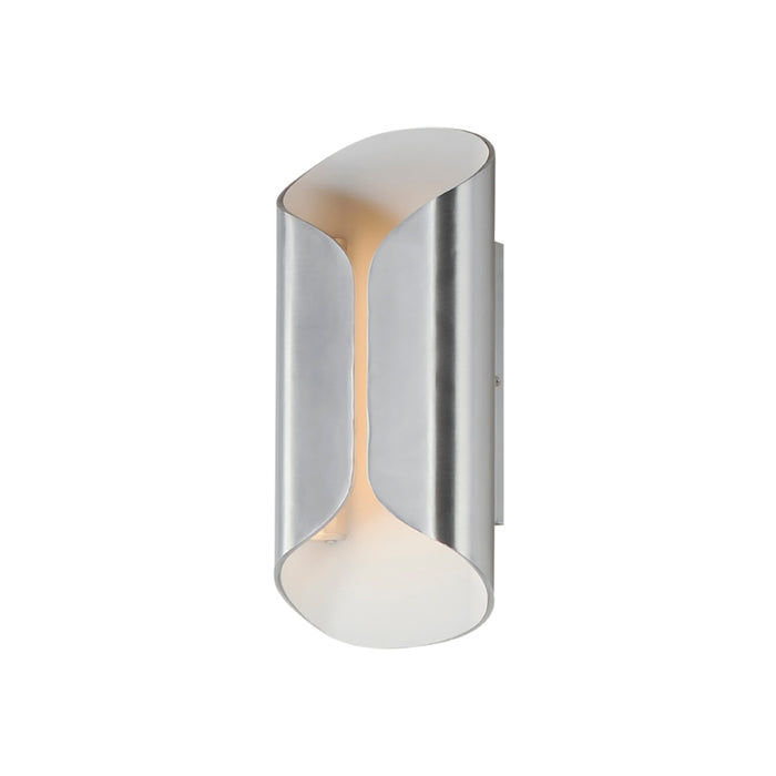 ET2 E30152 Folio 2-lt 14" Tall LED Outdoor Wall Sconce-Satin Aluminum / White