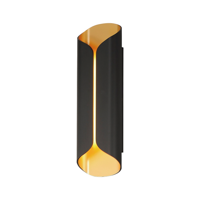 ET2 E30156 Folio 2-lt 20" Tall LED Outdoor Wall Sconce - Black/Gold