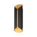 ET2 E30156 Folio 2-lt 20" Tall LED Outdoor Wall Sconce - Black/Gold