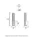 ET2 E30314 Citadel 1-lt 15" Tall LED Outdoor Wall Sconce