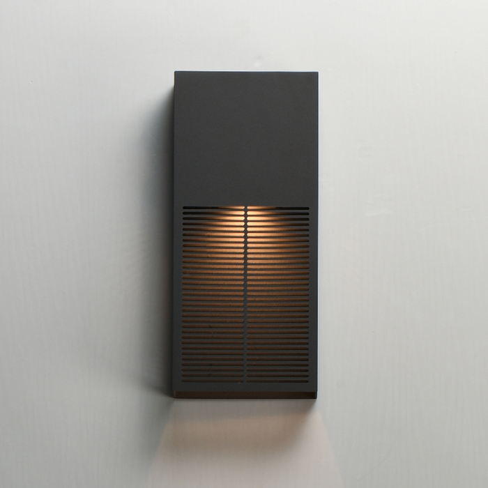 ET2 E30392 Grate 1-lt 14" Tall LED Outdoor Wall Sconce - Architectural Bronze