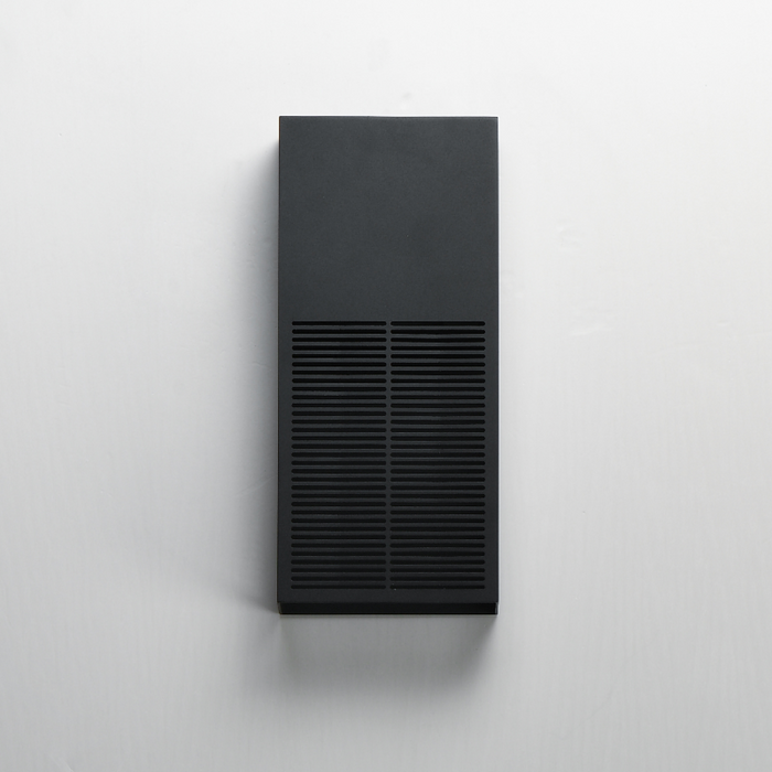 ET2 E30392 Grate 1-lt 14" Tall LED Outdoor Wall Sconce - Black