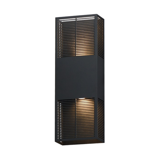 ET2 E30393 Grate 2-lt 18" Tall LED Outdoor Wall Sconce - Black