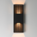 ET2 E30393 Grate 2-lt 18" Tall LED Outdoor Wall Sconce - Black