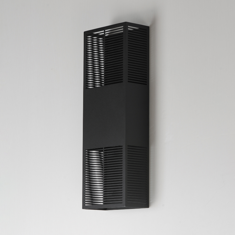 ET2 E30393 Grate 2-lt 18" Tall LED Outdoor Wall Sconce - Black