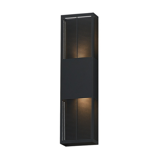 ET2 E30394 Grate 2-lt 24" Tall LED Outdoor Wall Sconce - Black