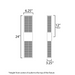 ET2 E30394 Grate 2-lt 24" Tall LED Outdoor Wall Sconce
