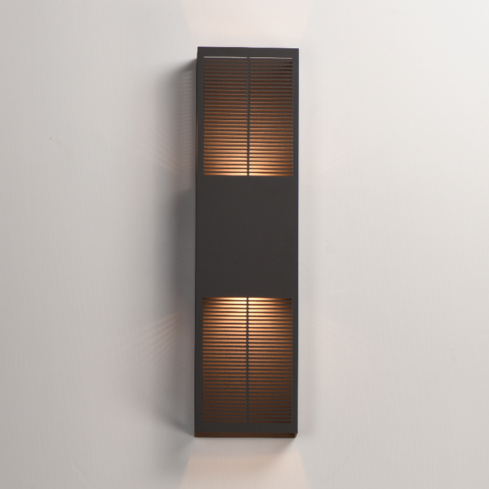 ET2 E30394 Grate 2-lt 24" Tall LED Outdoor Wall Sconce - Architectural Bronze