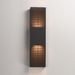 ET2 E30394 Grate 2-lt 24" Tall LED Outdoor Wall Sconce - Architectural Bronze