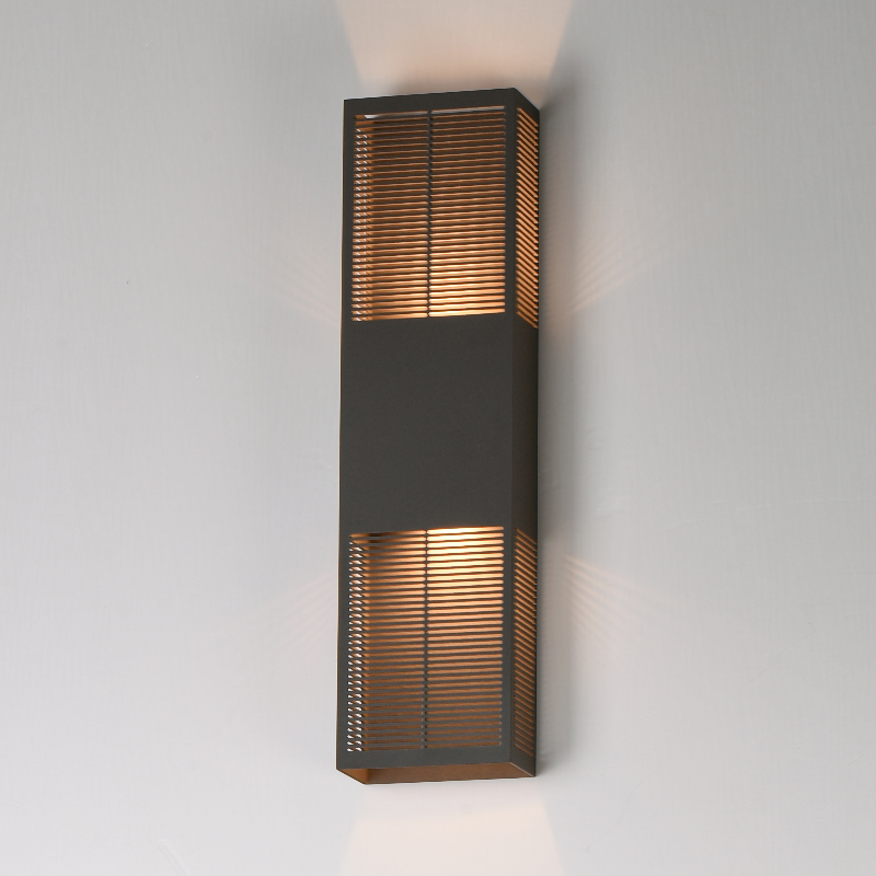 ET2 E30394 Grate 2-lt 24" Tall LED Outdoor Wall Sconce - Architectural Bronze