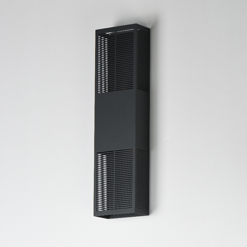 ET2 E30394 Grate 2-lt 24" Tall LED Outdoor Wall Sconce - Black