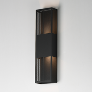 ET2 E30394 Grate 2-lt 24" Tall LED Outdoor Wall Sconce - Black