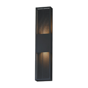 ET2 E30395 Grate 2-lt 30" Tall LED Outdoor Wall Sconce - Black