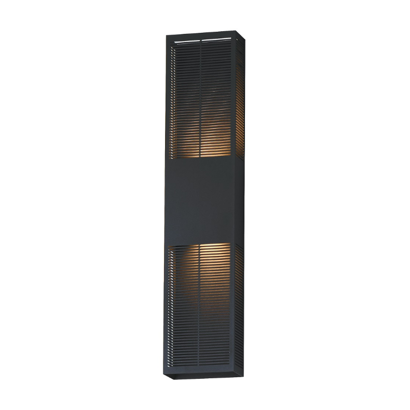 ET2 E30395 Grate 2-lt 30" Tall LED Outdoor Wall Sconce - Black