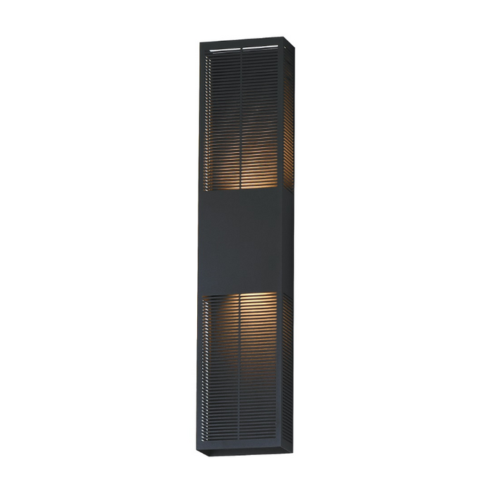 ET2 E30395 Grate 2-lt 30" Tall LED Outdoor Wall Sconce - Black