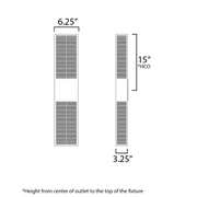 ET2 E30395 Grate 2-lt 30" Tall LED Outdoor Wall Sconce