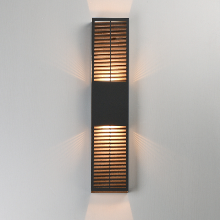 ET2 E30395 Grate 2-lt 30" Tall LED Outdoor Wall Sconce - Architectural Bronze