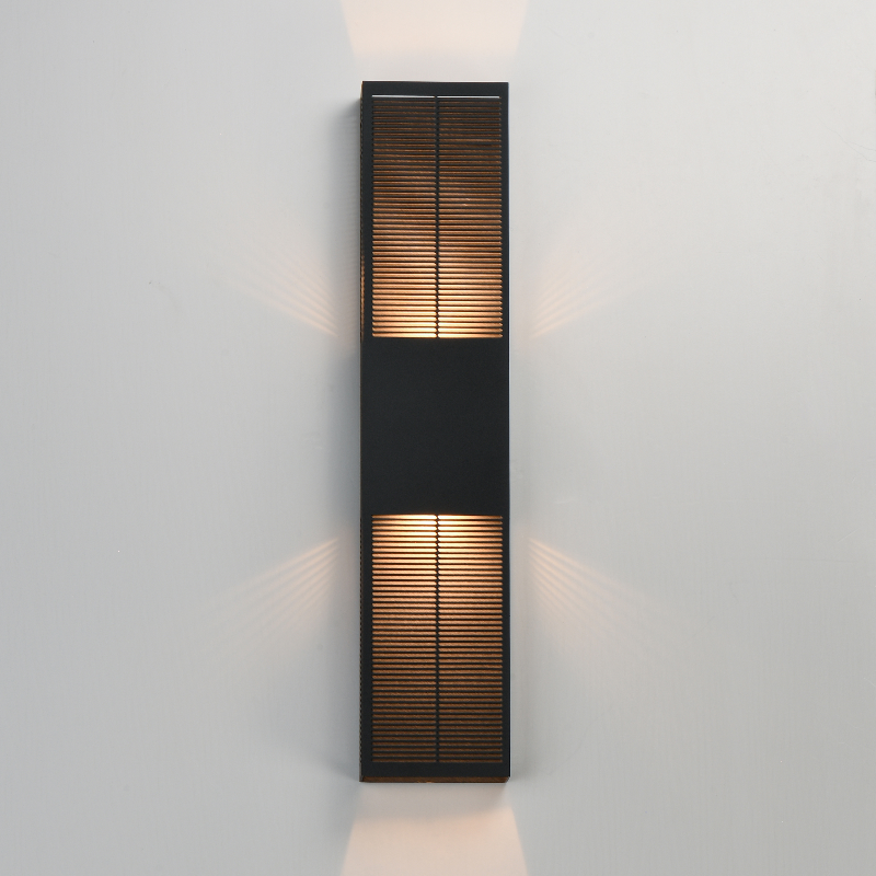 ET2 E30395 Grate 2-lt 30" Tall LED Outdoor Wall Sconce - Black