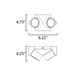 ET2 E30520 Embrace 2-lt 8" LED Semi-Flush Mount