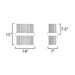 ET2 E34251 Chimes WiZ 2-lt 15" Tall LED Wall Sconce, 5CCT Selectable