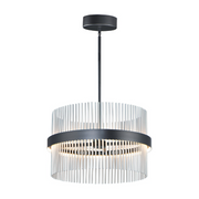 ET2 E34255 Chimes 2-lt 24" LED Pendant, 5CCT Selectable - Black/Gold