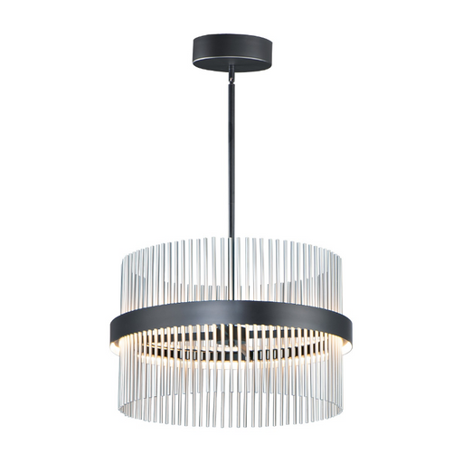 ET2 E34255 Chimes 2-lt 24" LED Pendant, 5CCT Selectable - Black/Gold