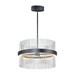 ET2 E34255 Chimes 2-lt 24" LED Pendant, 5CCT Selectable - Black/Gold