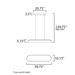 ET2 E34616 Wimbledon 1-lt 40" LED Linear Pendant
