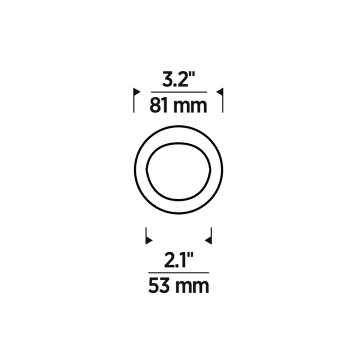 Element E3RLW 3" LED Round Flangeless Wall Wash Trim